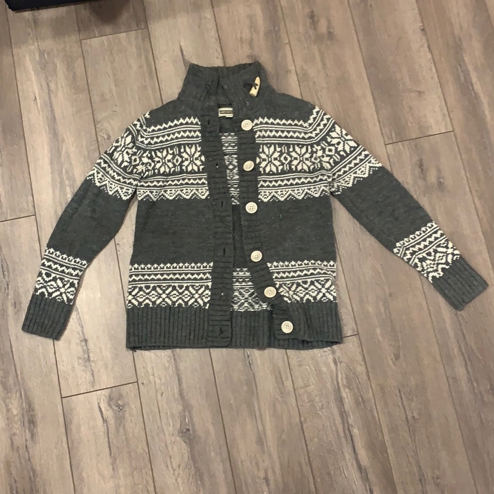 Thick wool like button up sweater